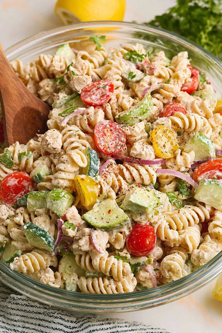 Creamy High-Protein Pasta Salad Recipe in 20 Minutes recipe tips