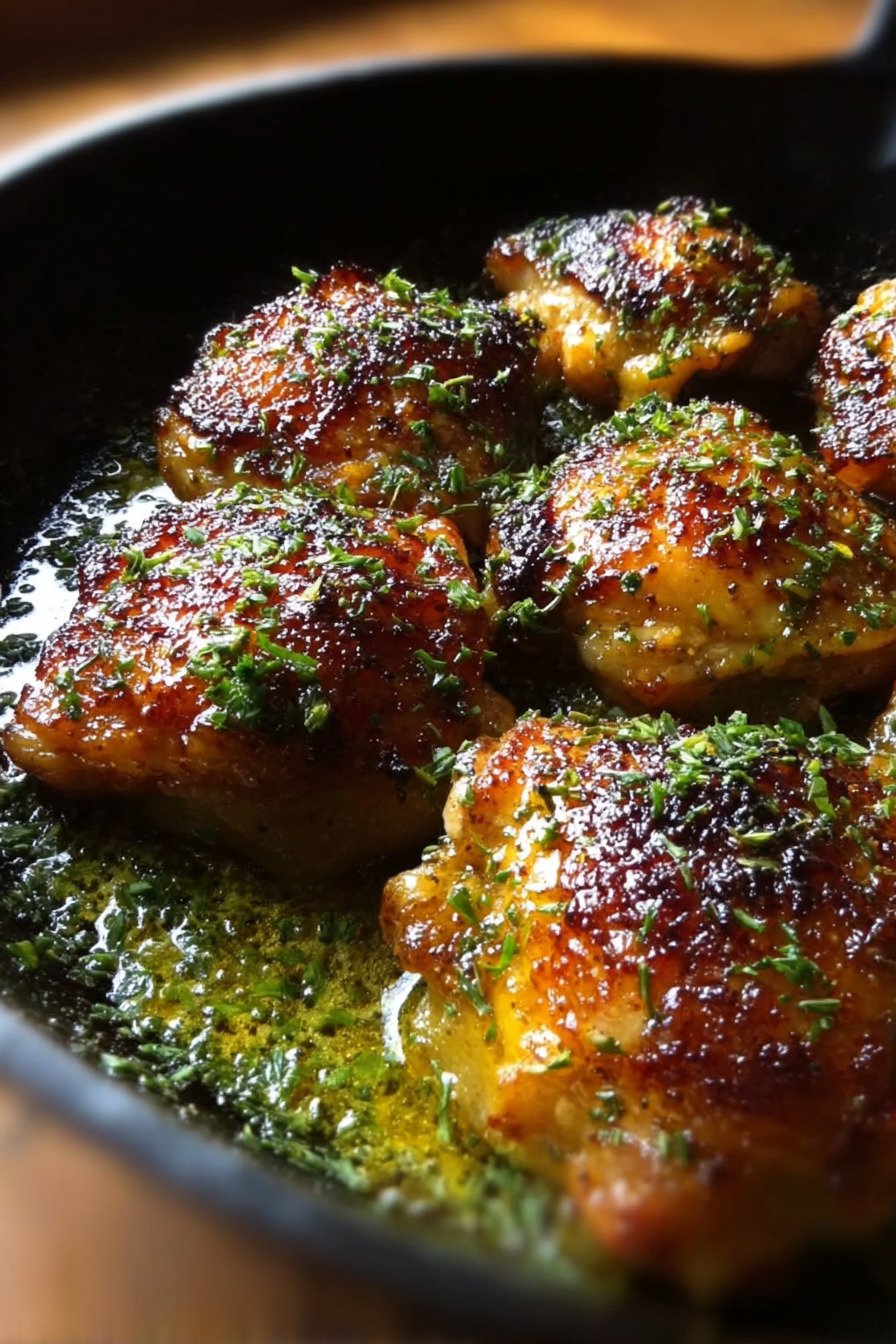 Garlic Parmesan Chicken Thighs With Crispy Skin extra recipe photo