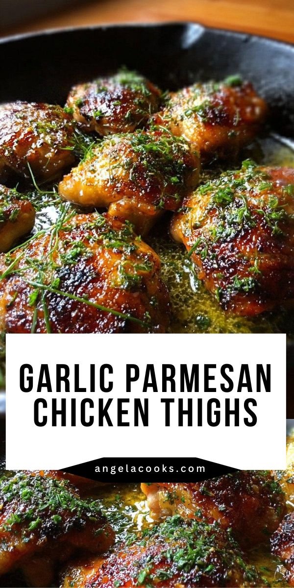Garlic Parmesan Chicken Thighs With Crispy Skin save this recipe