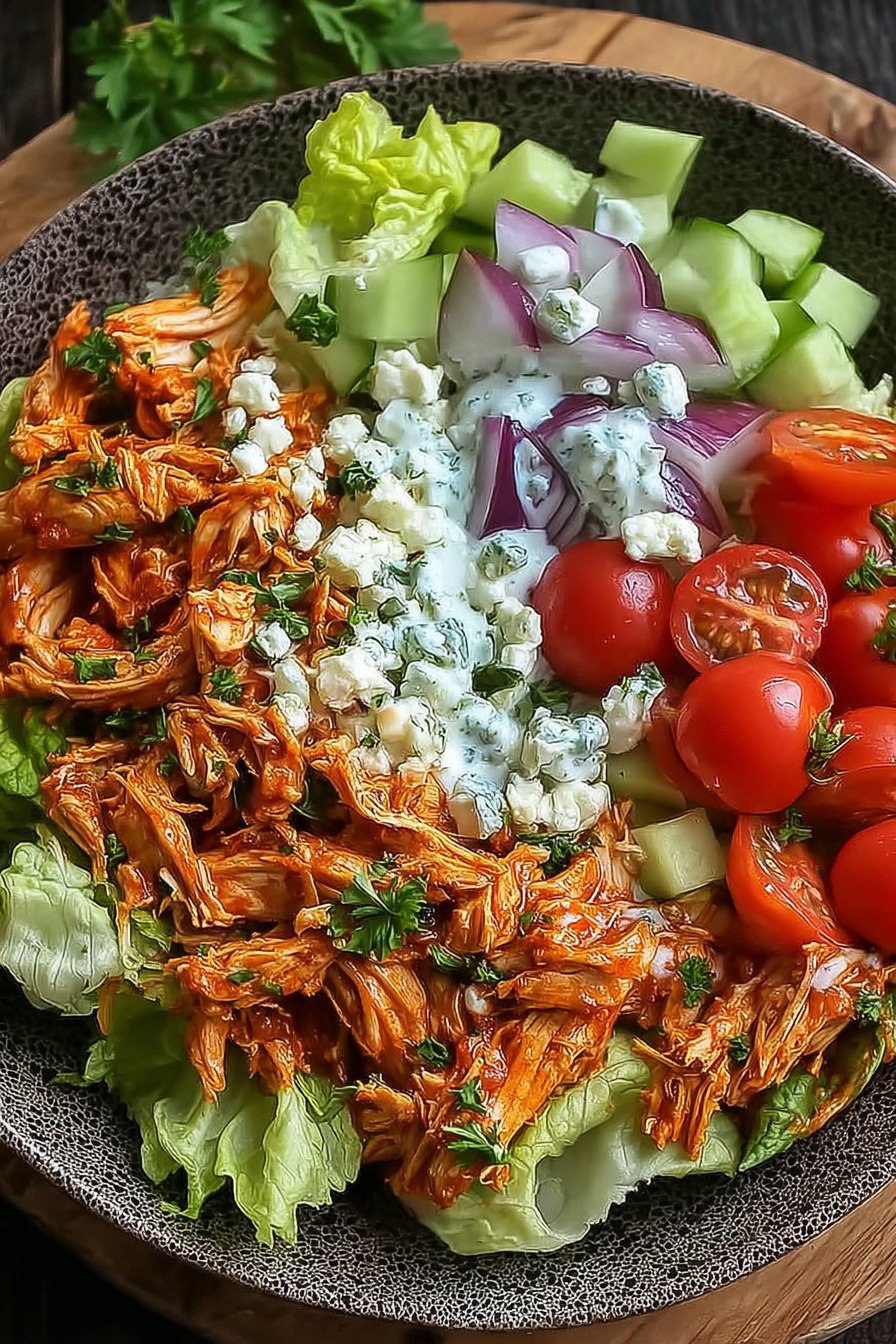 Healthy Buffalo Chicken Salad with Creamy Buffalo Yogurt Sauce recipe tips