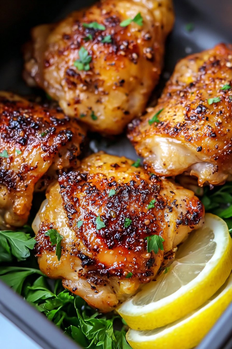 Lemon Pepper Chicken Thighs (Air Fryer) recipe tips