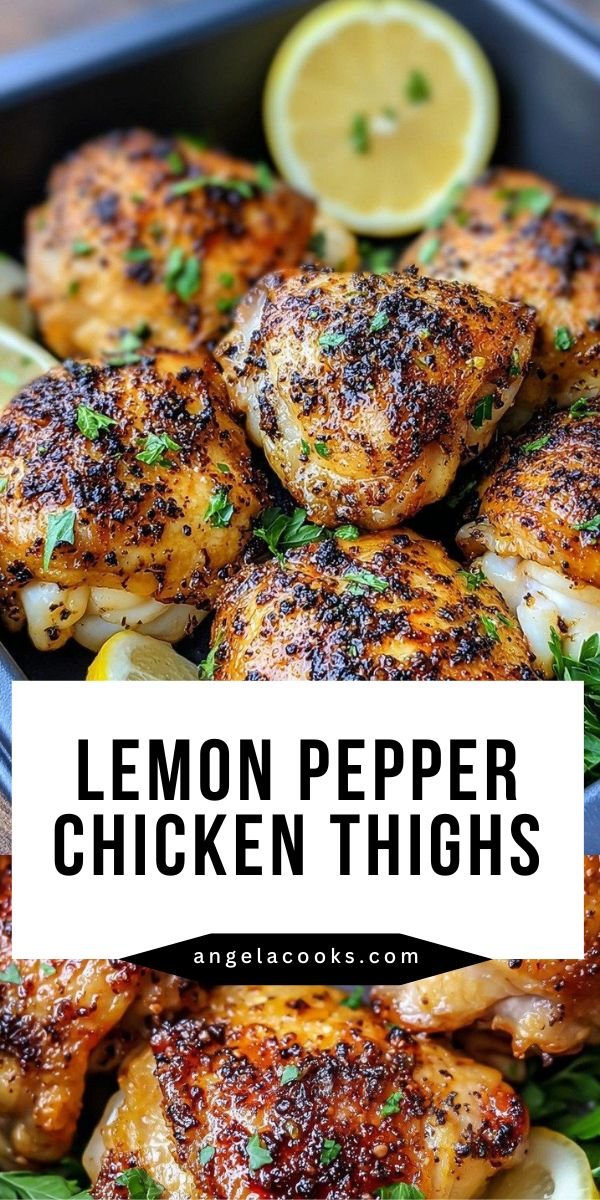 Lemon Pepper Chicken Thighs (Air Fryer) save this recipe