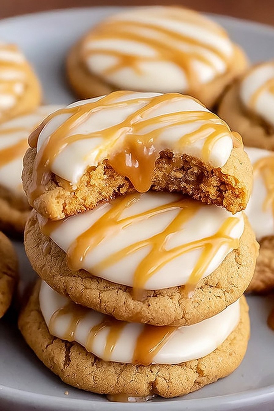 Irresistible Copycat Crumbl Salted Caramel Cheesecake Cookies extra recipe photo