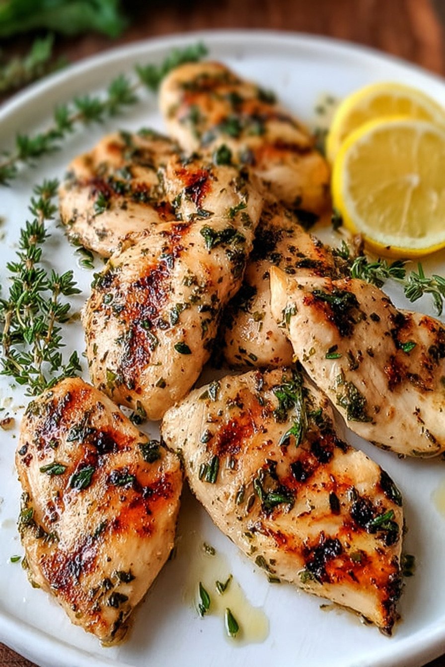 Lemon Herb Grilled Chicken final result