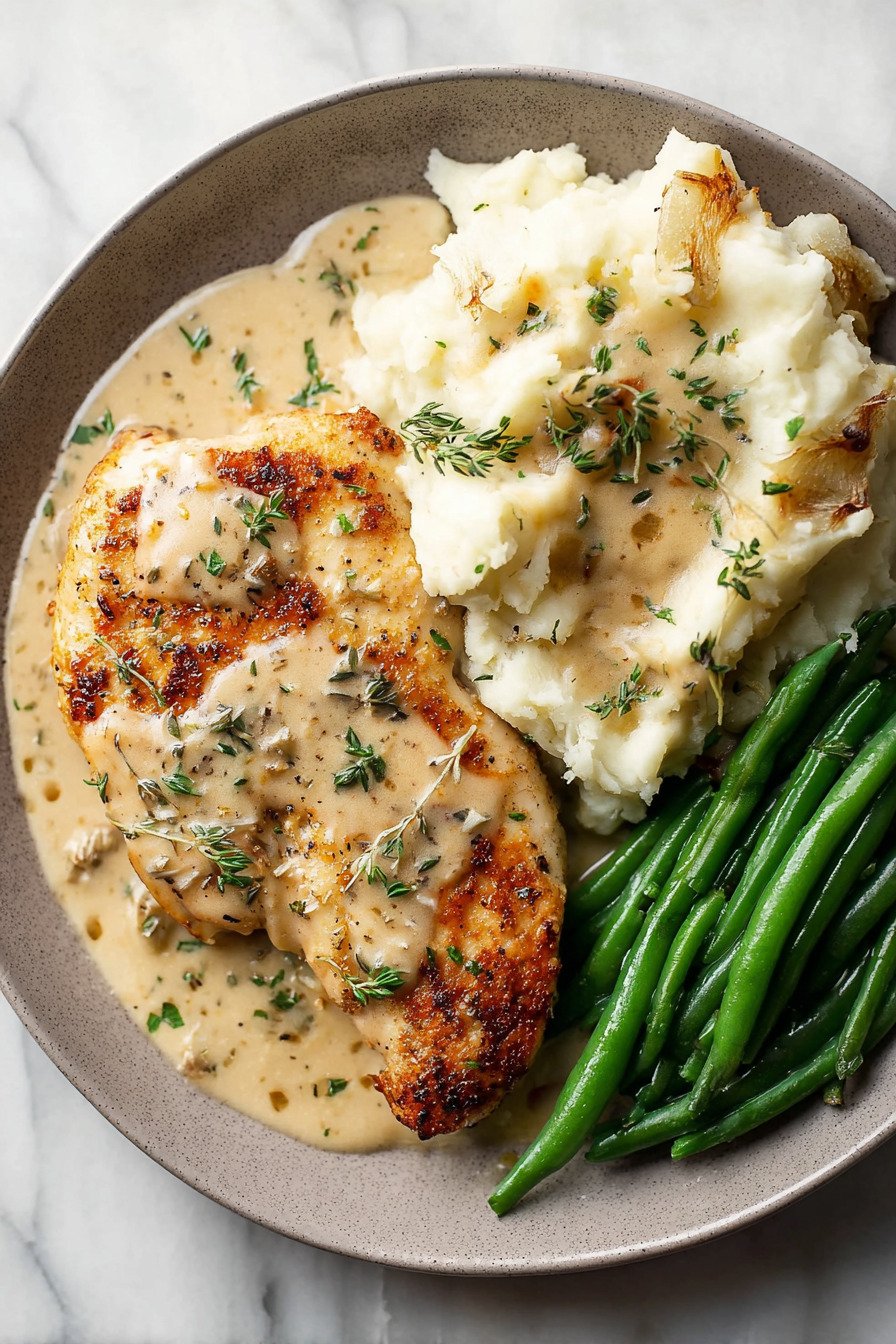 Creamy Garlic Parmesan Chicken with Skillet Parmesan Garlic Sauce final result