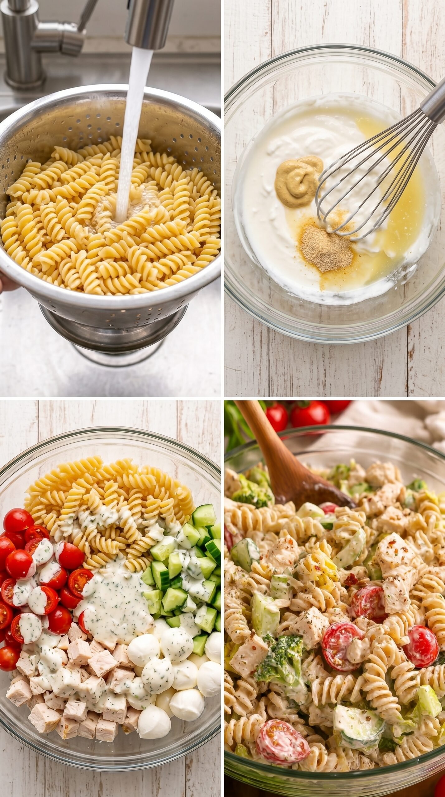 Creamy High-Protein Pasta Salad Recipe in 20 Minutes recipe instructions