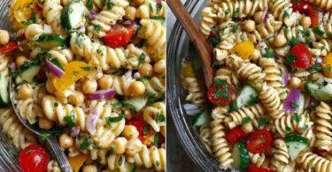 Chickpea Pasta Salad with Lemon Dijon Dressing recipe photo