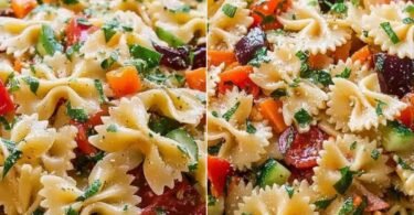 Delicious Bow Tie Pasta Salad Made Super Easy recipe photo