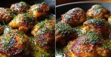 Garlic Parmesan Chicken Thighs With Crispy Skin recipe photo