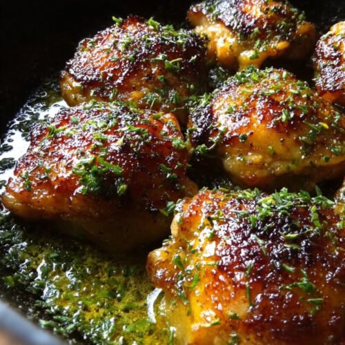 Garlic Parmesan Chicken Thighs With Crispy Skin extra recipe photo