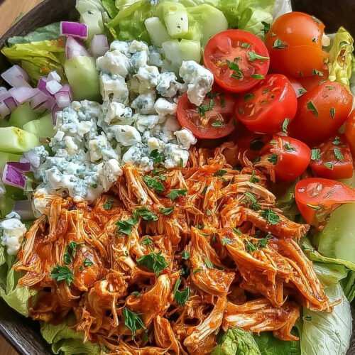 Healthy Buffalo Chicken Salad with Creamy Buffalo Yogurt Sauce extra recipe photo