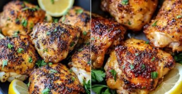 Lemon Pepper Chicken Thighs (Air Fryer) recipe photo