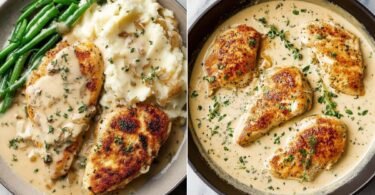 Creamy Garlic Parmesan Chicken with Skillet Parmesan Garlic Sauce recipe photo