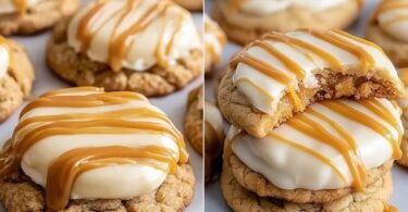 Irresistible Copycat Crumbl Salted Caramel Cheesecake Cookies recipe photo