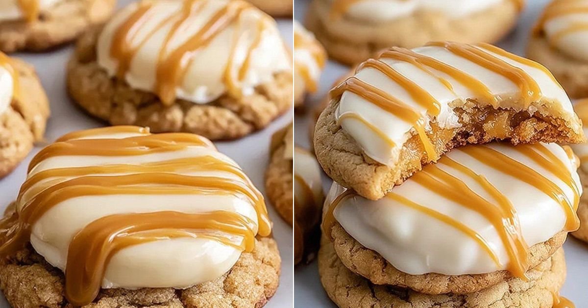 Irresistible Copycat Crumbl Salted Caramel Cheesecake Cookies recipe photo