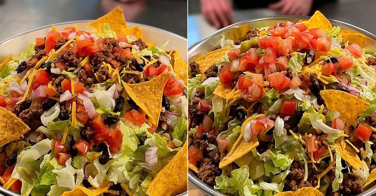 Easy Doritos Taco Salad With Crunchy Taco Salad Doritos Flavor recipe photo