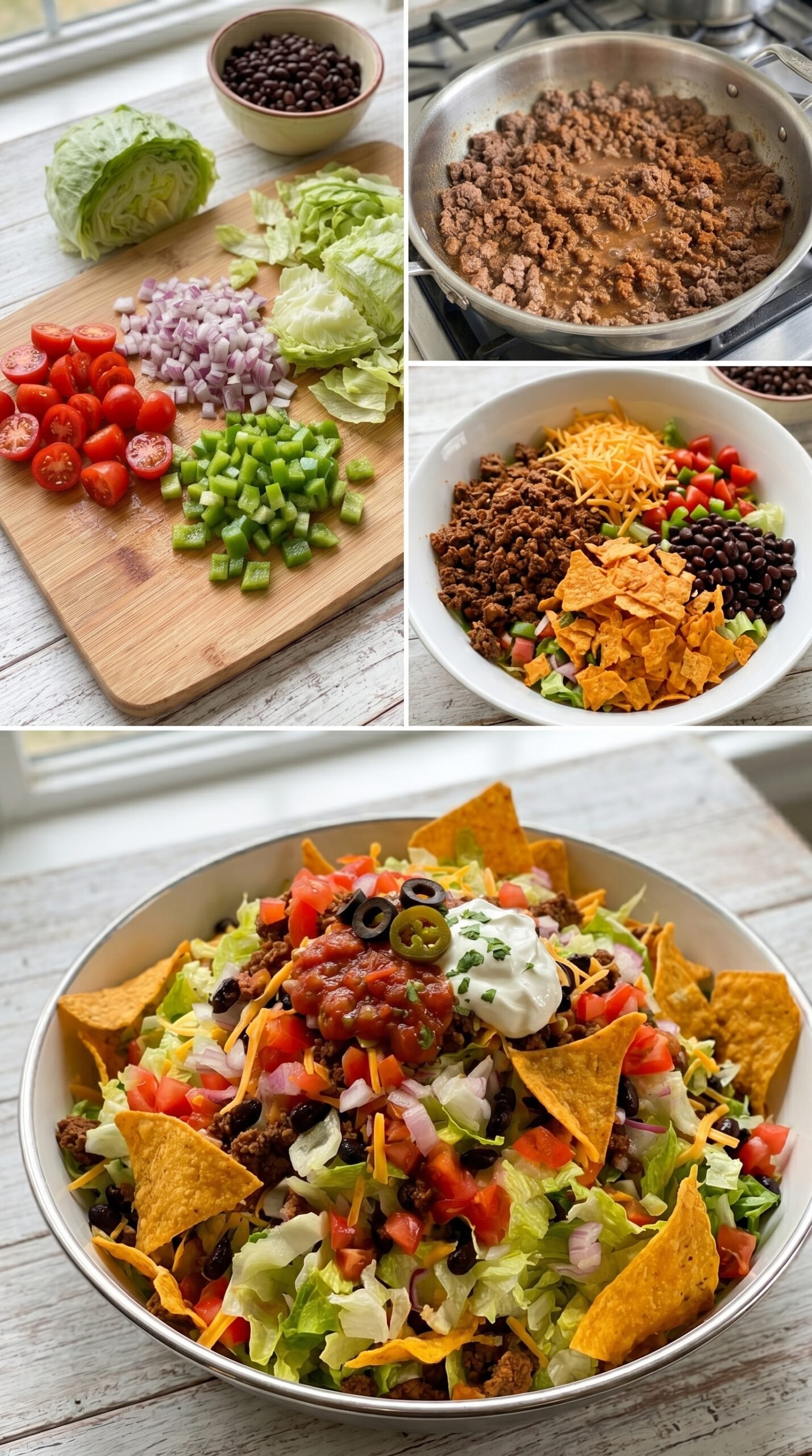 Easy Doritos Taco Salad With Crunchy Taco Salad Doritos Flavor recipe instructions