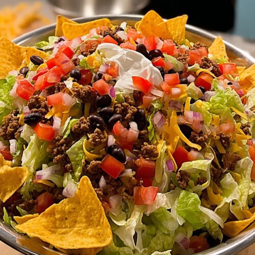 Easy Doritos Taco Salad With Crunchy Taco Salad Doritos Flavor extra recipe photo