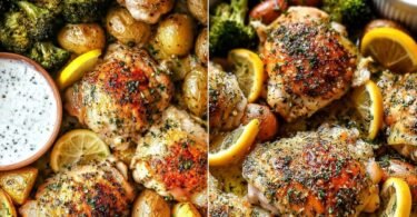 Lemon Garlic Chicken Thighs with Crispy Golden Skin recipe photo