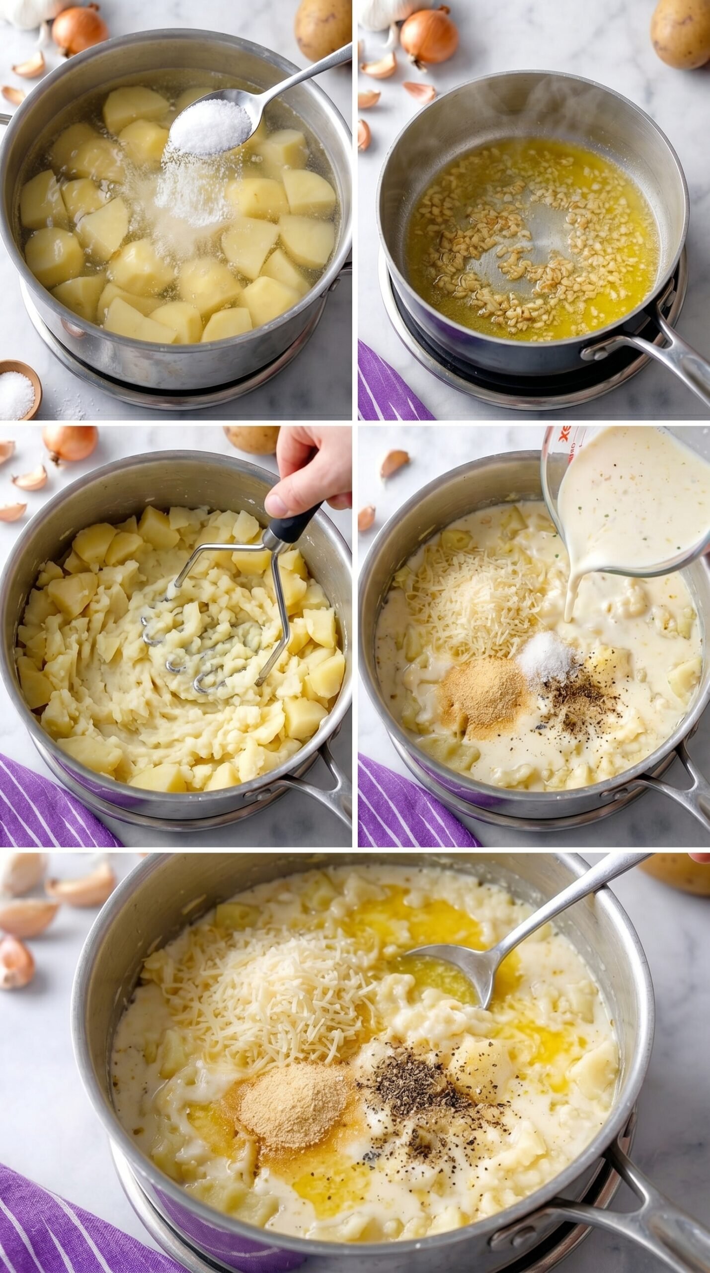 Garlic Parmesan Mashed Potatoes Recipe recipe instructions