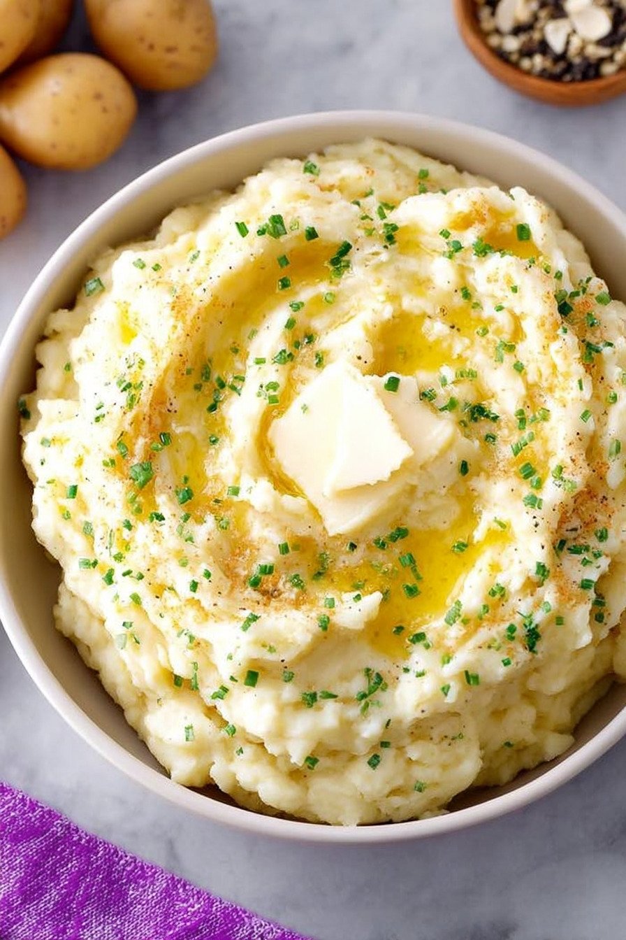 Garlic Parmesan Mashed Potatoes Recipe extra recipe photo