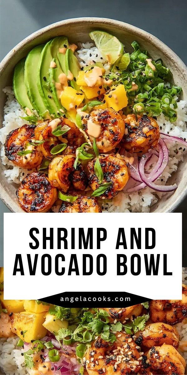 The Ultimate Charred Shrimp And Avocado Bowl save this recipe
