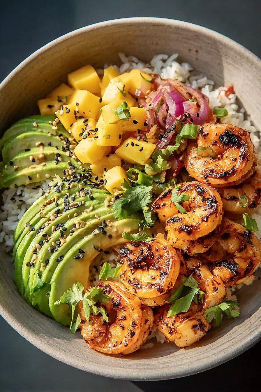 The Ultimate Charred Shrimp And Avocado Bowl extra recipe photo