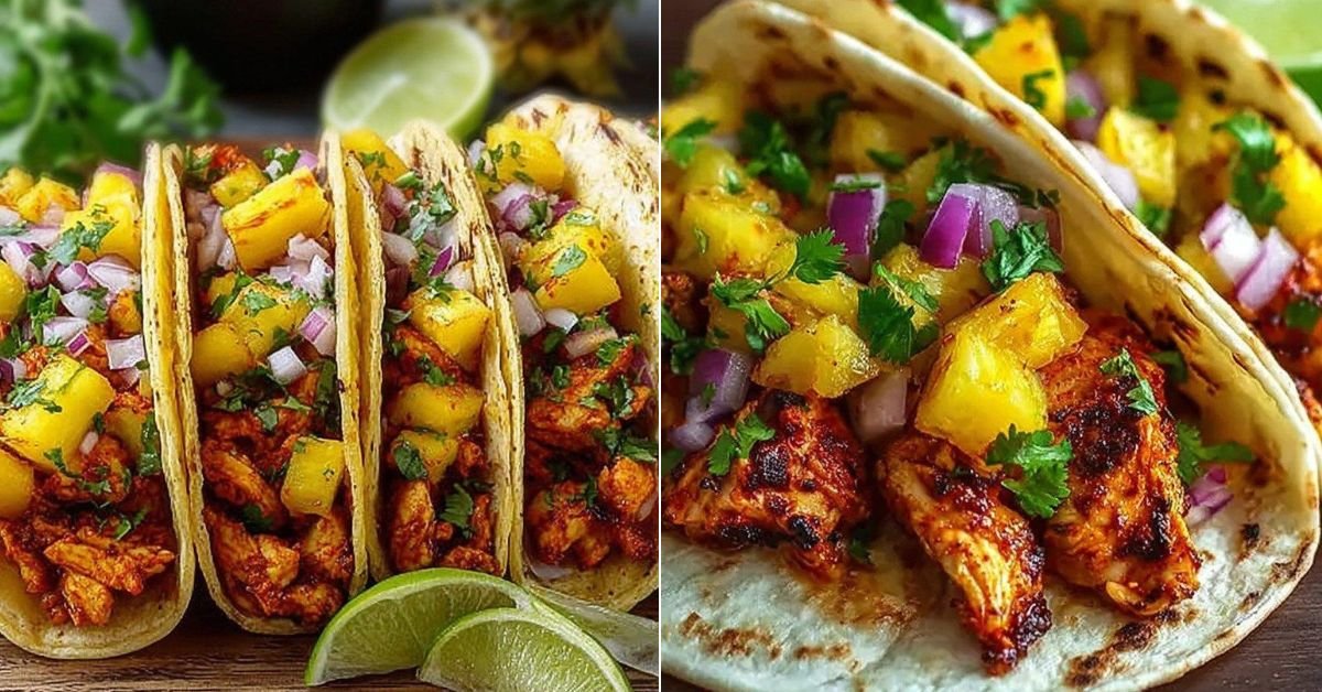 Fresh and Flavorful Pineapple Chicken Tacos recipe photo