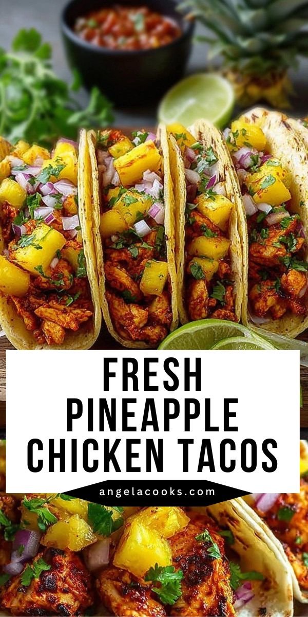 Fresh and Flavorful Pineapple Chicken Tacos save this recipe