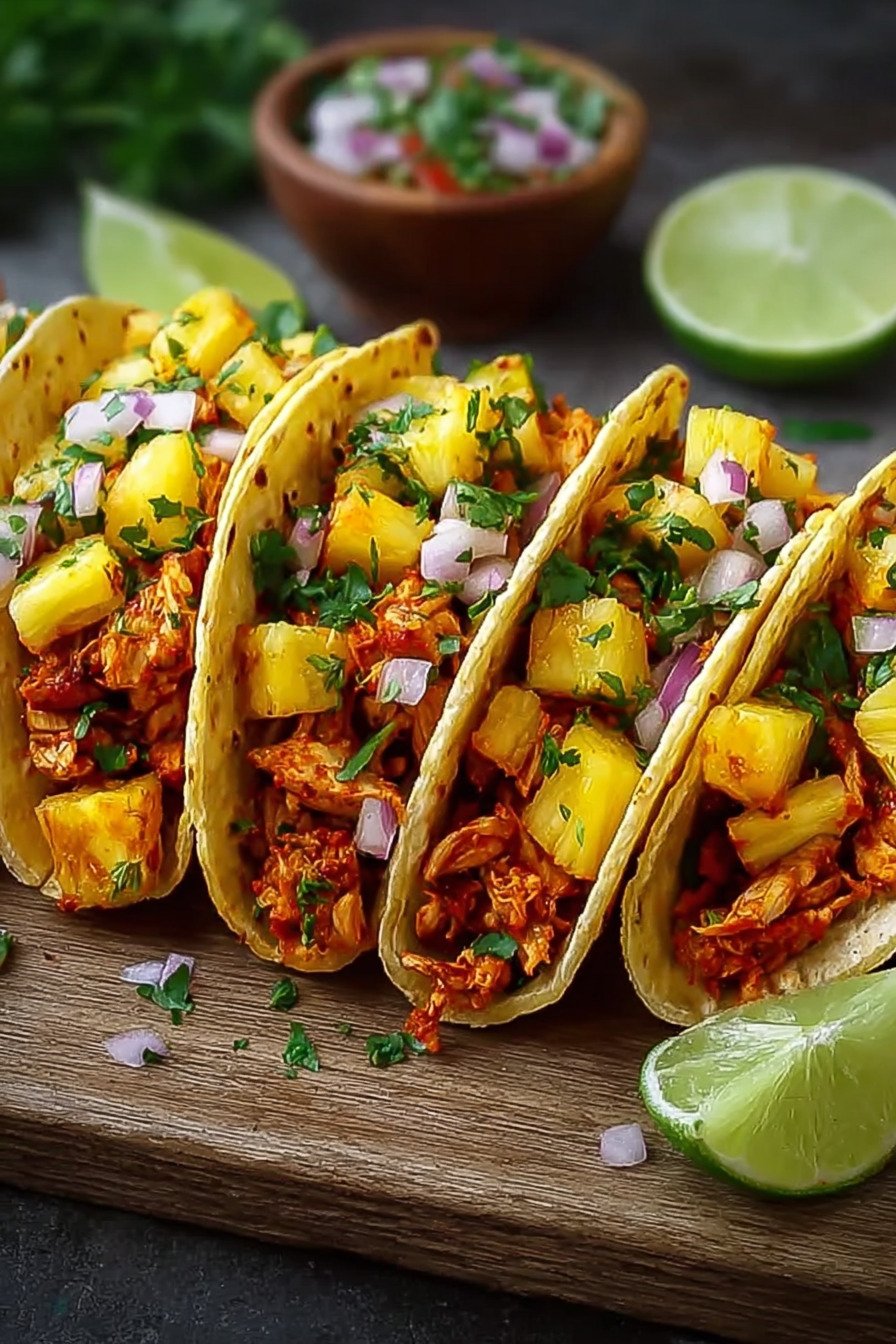 Fresh and Flavorful Pineapple Chicken Tacos final result