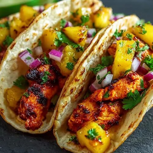 Fresh and Flavorful Pineapple Chicken Tacos extra recipe photo