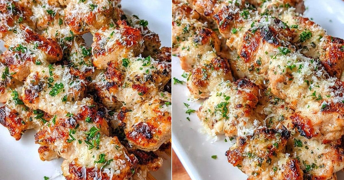 Ranch Garlic Parmesan Chicken Skewers recipe photo