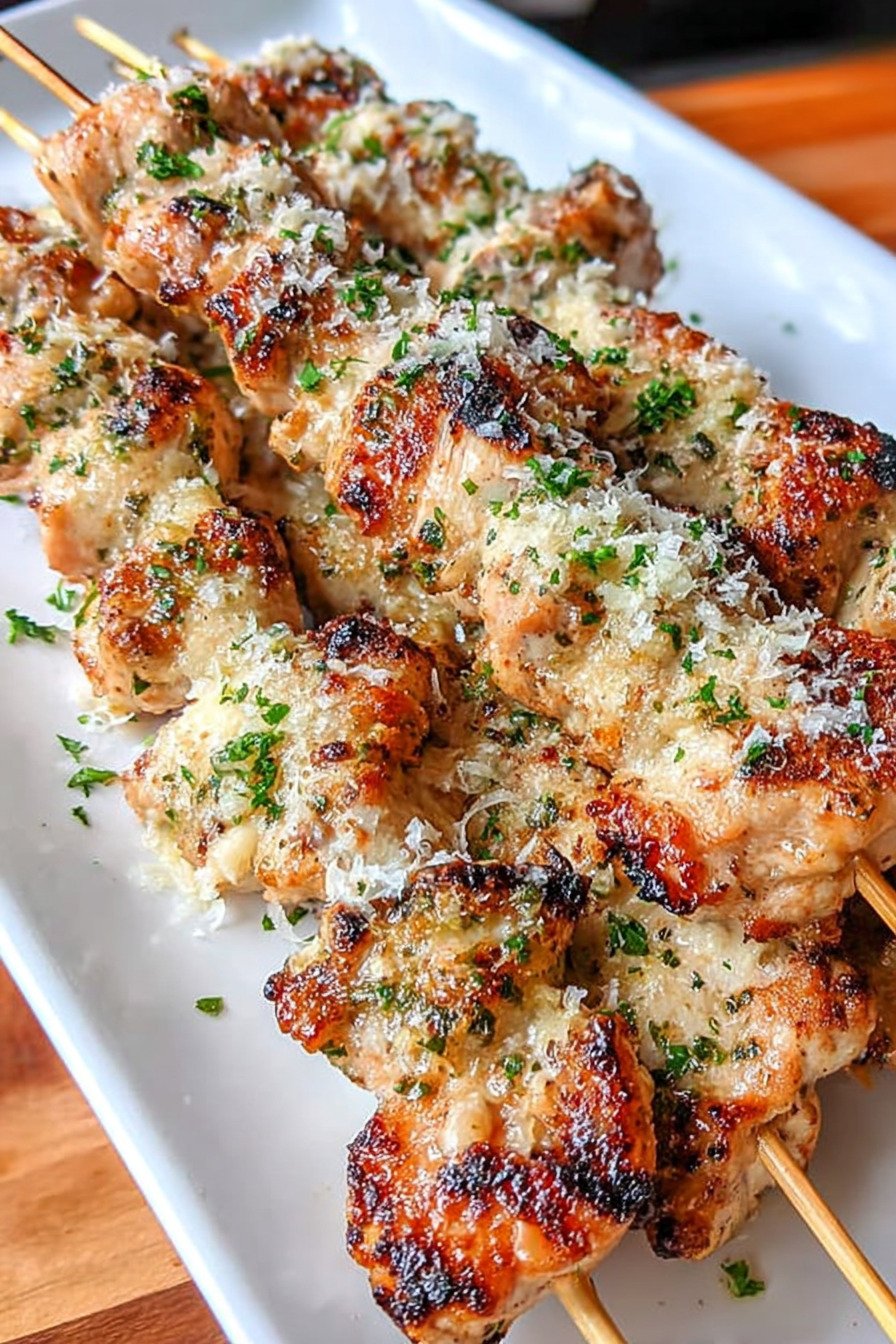 Ranch Garlic Parmesan Chicken Skewers recipe tips