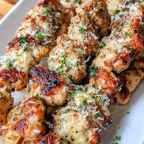 Ranch Garlic Parmesan Chicken Skewers extra recipe photo
