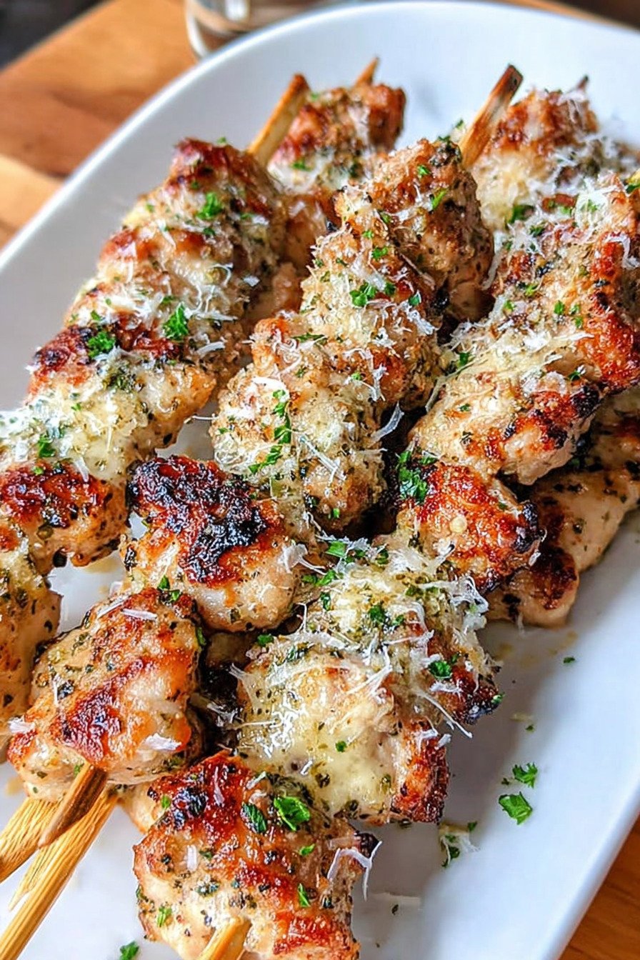 Ranch Garlic Parmesan Chicken Skewers extra recipe photo