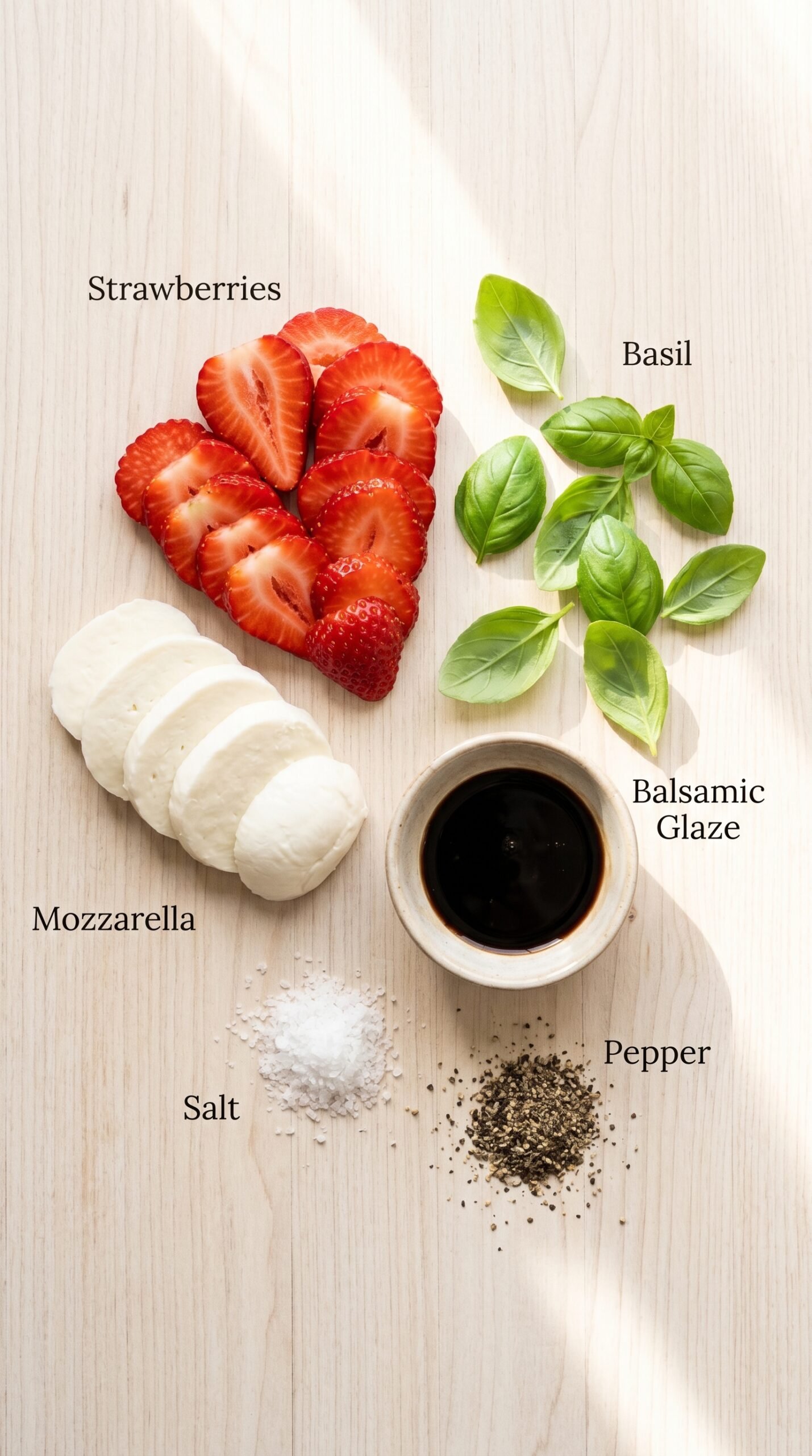 Balsamic Strawberry Caprese Salad: A Sweet Twist Awaits! recipe ingredients