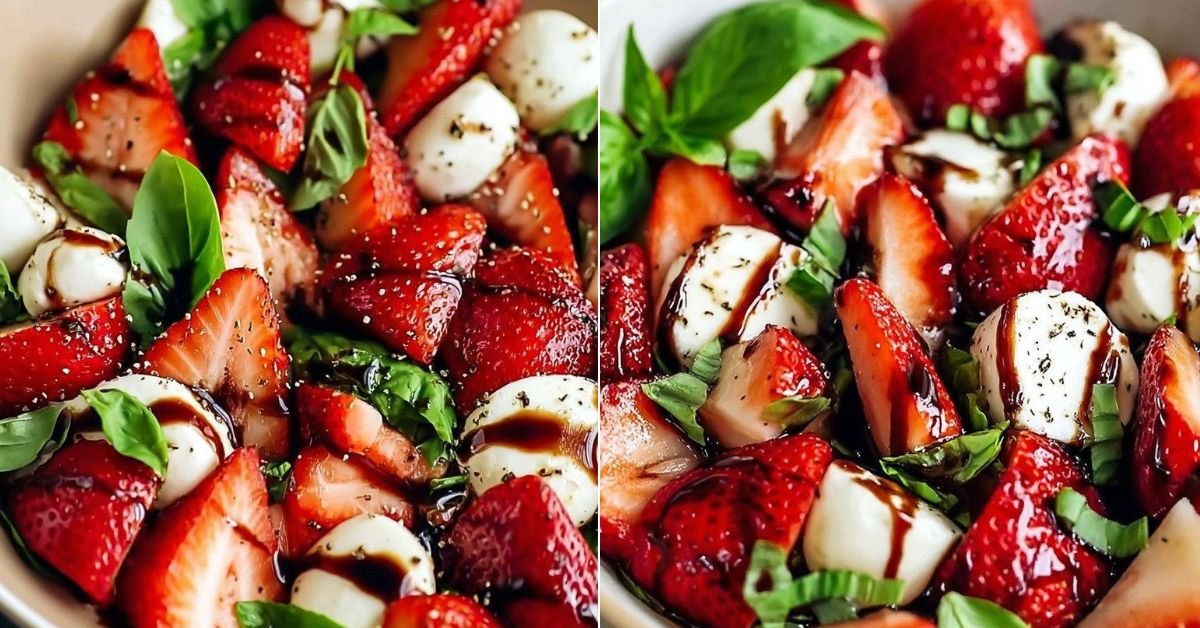 Balsamic Strawberry Caprese Salad: A Sweet Twist Awaits! recipe photo