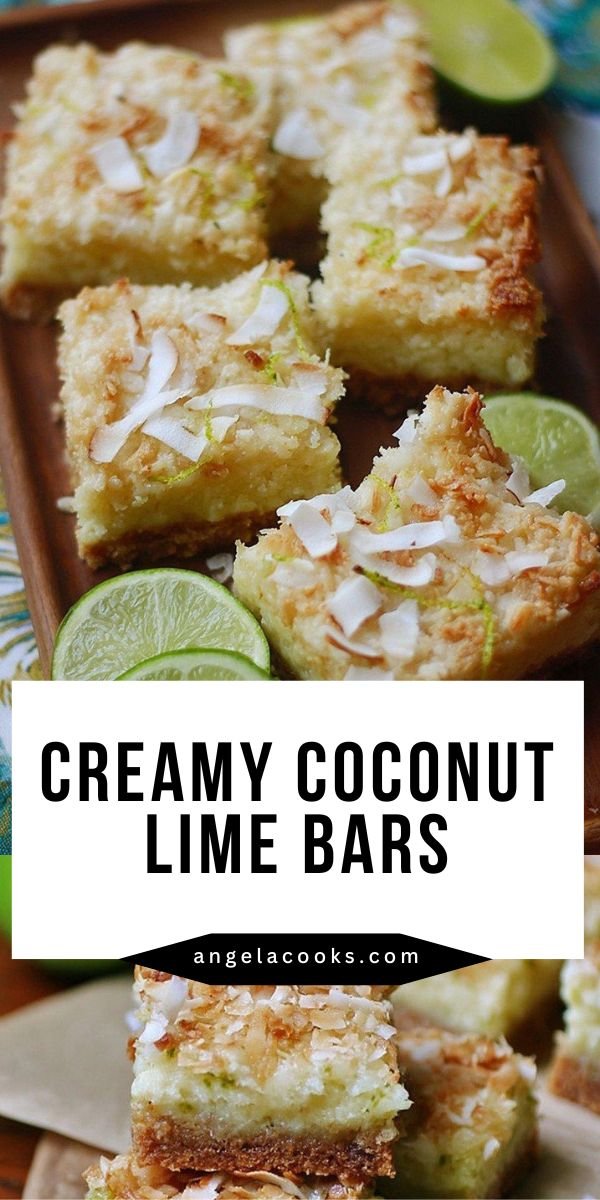 Coconut Lime Bars with Macadamia Shortbread Crust save this recipe