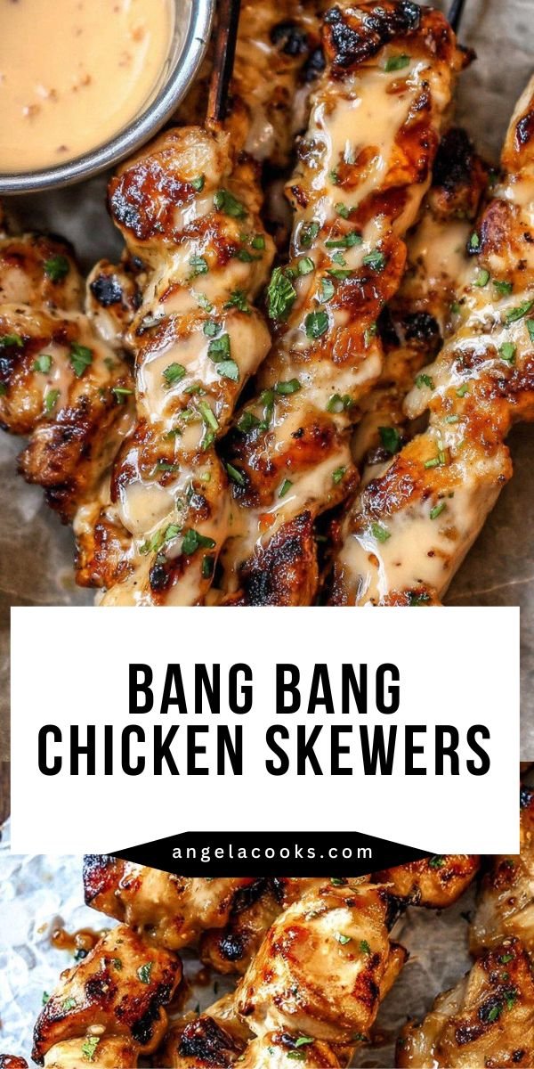 Bang Bang Chicken Skewers save this recipe